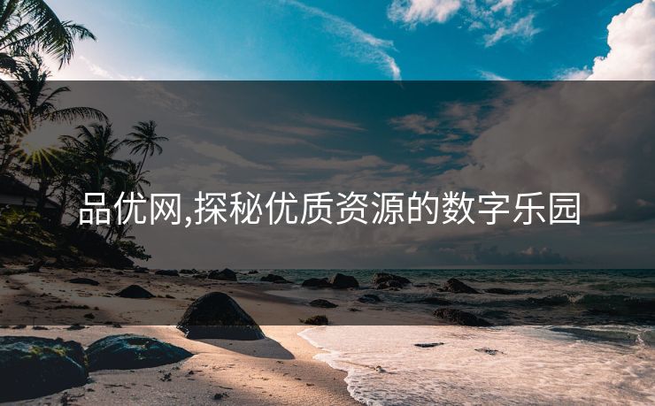 品优网,探秘优质资源的数字乐园