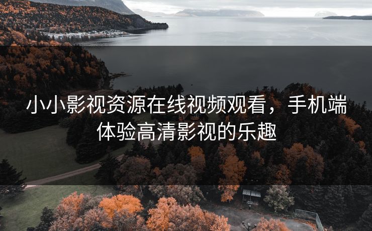小小影视资源在线视频观看，手机端体验高清影视的乐趣