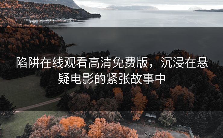 陷阱在线观看高清免费版，沉浸在悬疑电影的紧张故事中