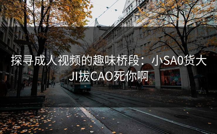 探寻成人视频的趣味桥段：小SA0货大JI拔CAO死你啊